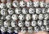 CLS631 15 inches 16mm round dalmatian jasper beads wholesale