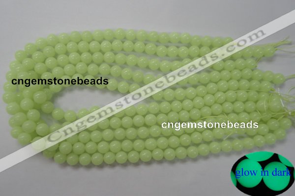 CLU03 15.5 inches 8mm round luminous stone beads wholesale