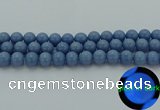 CLU104 15.5 inches 12mm round blue luminous stone beads