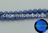 CLU106 15.5 inches 16mm round blue luminous stone beads