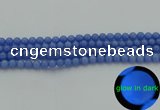 CLU111 15.5 inches 6mm round blue luminous stone beads