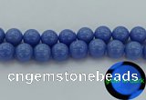 CLU118 15.5 inches 20mm round blue luminous stone beads
