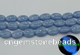 CLU144 15.5 inches 15*20mm oval blue luminous stone beads