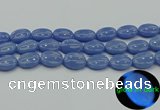 CLU184 15.5 inches 15*20mm oval blue luminous stone beads