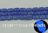 CLU204 15.5 inches 15*20mm rectangle blue luminous stone beads