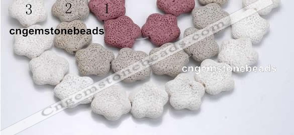 CLV12 14 inches 7*27mm star natural lava loose beads wholesale