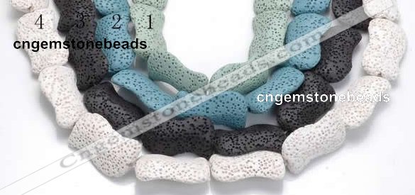 CLV14 14 inches 18*30mm marquise natural lava beads wholesale