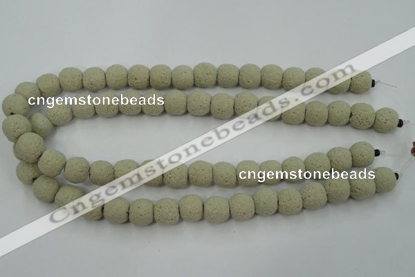 CLV354 15.5 inches 13mm ball dyed lava beads wholesale