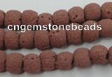 CLV360 15.5 inches 9mm ball dyed lava beads wholesale