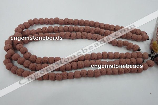 CLV360 15.5 inches 9mm ball dyed lava beads wholesale