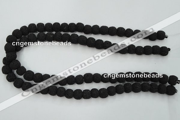 CLV380 15.5 inches 12mm ball dyed lava beads wholesale