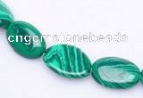 CMA01 10*13mm flat oval imitate malachite beads Wholesale