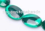 CMA02 13*18mm flat oval imitate malachite beads Wholesale