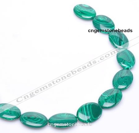 CMA04 flat oval 18*25mm imitate malachite beads Wholesale