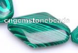 CMA11 23*30mm rhombus imitate malachite gemstone beads Wholesale