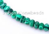 CMA15 4*6mm roundel imitate malachite gemstone beads Wholesale