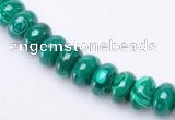 CMA16 5*8mm roundel imitate malachite gemstone beads Wholesale