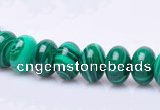 CMA17 7*10mm roundel imitate malachite gemstone beads wholesale