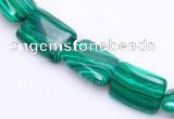 CMA22 10*14mm rectangle imitate malachite beads Wholesale