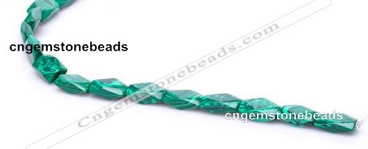 CMA23 8*14mm faceted oval imitate malachite beads Wholesale