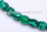 CMA24 8*10mm faceted drum imitate malachite beads Wholesale