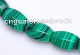 CMA26 10*14mm faceted drum imitate malachite beads Wholesale