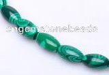 CMA28 15.5 inches 5*10mm rice imitate malachite beads Wholesale