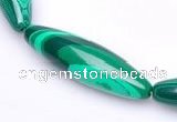 CMA29 15.5 inches 10*34mm rice imitate malachite beads Wholesale