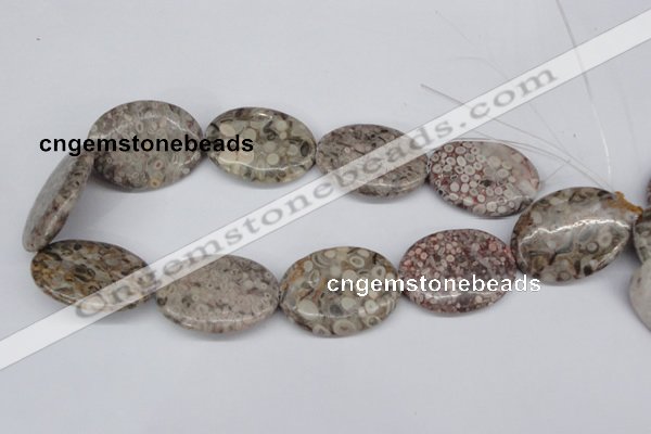 CMB18 15.5 inches 30*40mm oval natural medical stone beads