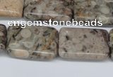 CMB27 15.5 inches 18*25mm rectangle natural medical stone beads