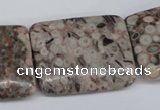 CMB29 15.5 inches 30*40mm rectangle natural medical stone beads