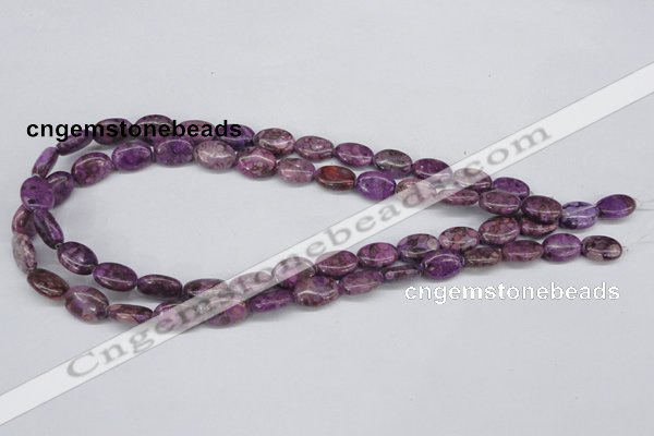 CMB35 15.5 inches 10*14mm oval dyed natural medical stone beads