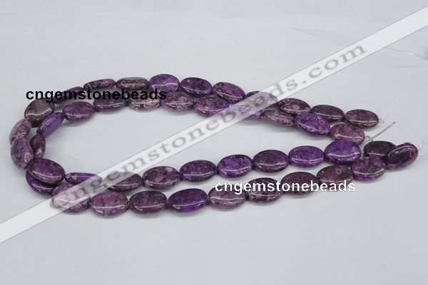 CMB36 15.5 inches 13*18mm oval dyed natural medical stone beads