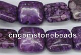 CMB38 15.5 inches 16*16mm square dyed natural medical stone beads