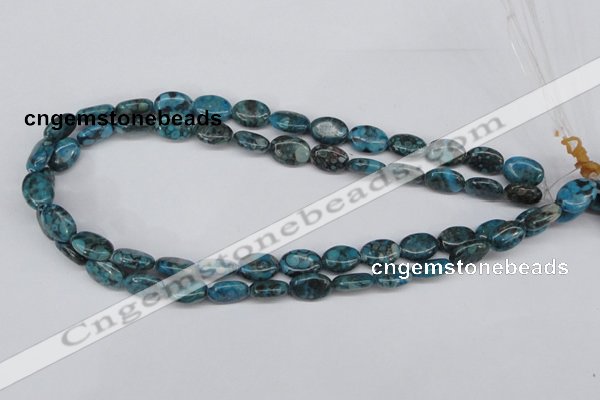 CMB46 15.5 inches 10*14mm oval dyed natural medical stone beads