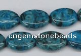 CMB48 15.5 inches 13*18mm oval dyed natural medical stone beads