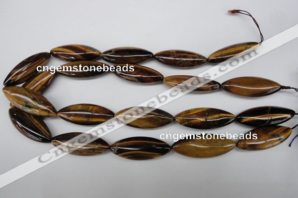 CME03 15.5 inches 15*40mm marquise yellow tiger eye stone beads