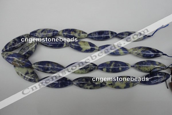 CME07 15.5 inches 15*40mm marquise sodalite gemstone beads