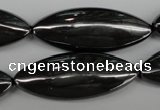 CME09 15.5 inches 15*40mm marquise hematite gemstone beads