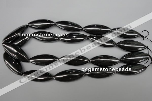 CME09 15.5 inches 15*40mm marquise hematite gemstone beads