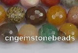 CME103 15.5 inches 10mm faceted round mixed gemstone beads