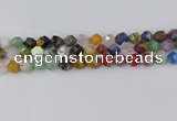 CME108 15.5 inches 10mm faceted nuggets mixed gemstone beads