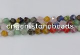 CME109 15.5 inches 12mm faceted nuggets mixed gemstone beads