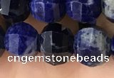 CME216 15.5 inches 7*9mm - 8*10mm pumpkin sodalite beads