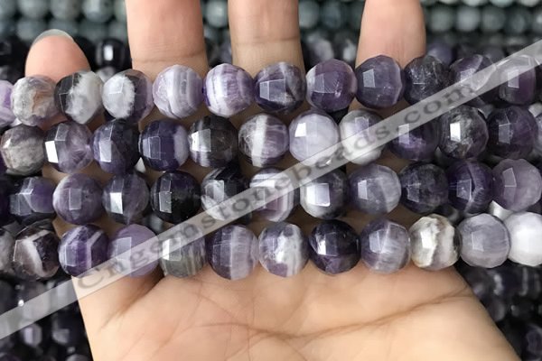 CME239 15.5 inches 10*11mm - 10*12mm pumpkin dogtooth amethyst beads