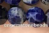 CME246 15.5 inches 10*11mm - 10*12mm pumpkin sodalite beads