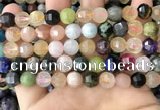 CME254 15.5 inches 7*9mm - 8*10mm pumpkin mixed gemstone beads