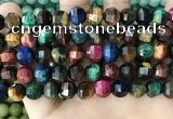 CME257 15.5 inches 10*11mm - 11*12mm pumpkin mixed tiger eye beads