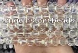 CME300 15.5 inches 8*11mm - 9*12mm pumpkin white crystal beads