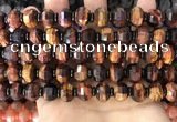 CME306 15.5 inches 8*11mm - 9*12mm pumpkin tiger eye beads